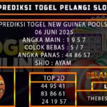 PREDIKSI TOGEL NEW GUINEA POOLS 06 JUNI 2025