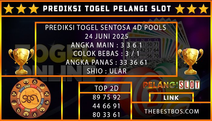 PREDIKSI TOGEL SENTOSA 4D POOLS 24 JUNI 2025