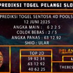 PREDIKSI TOGEL SENTOSA 4D POOLS 12 JUNI 2025