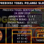 PREDIKSI TOGEL SENTOSA TOTO 24 JUNI 2025