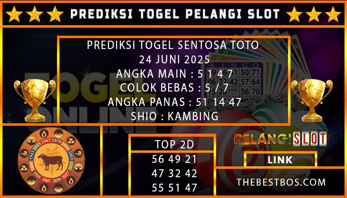 PREDIKSI TOGEL SENTOSA TOTO 24 JUNI 2025