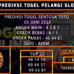 PREDIKSI TOGEL SENTOSA TOTO 05 JUNI 2025