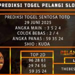 PREDIKSI TOGEL SENTOSA TOTO 29 JUNI 2025