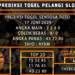 PREDIKSI TOGEL SENTOSA TOTO 17 JUNI 2025