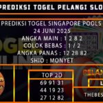 PREDIKSI TOGEL SINGAPORE POOLS 24 JUNI 2025