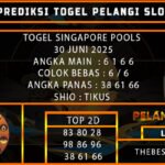 TOGEL SINGAPORE POOLS 30 JUNI 2025