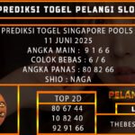 PREDIKSI TOGEL SINGAPORE POOLS 11 JUNI 2025