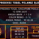 PREDIKSI TOGEL SINGAPORE POOLS 12 JUNI 2025