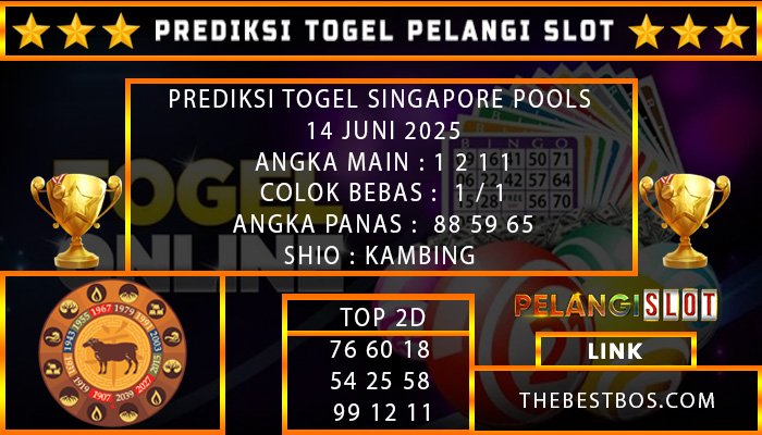 PREDIKSI TOGEL SINGAPORE POOLS 14 JUNI 2025