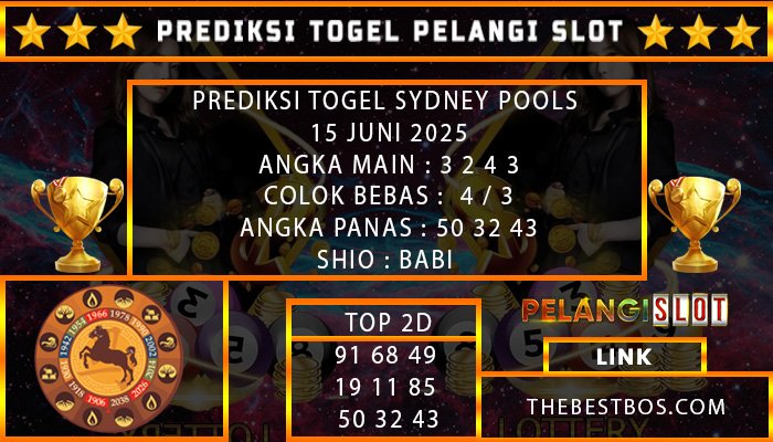 PREDIKSI TOGEL SYDNEY POOLS 15 JUNI 2025