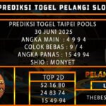 PREDIKSI TOGEL TAIPEI POOLS 30 JUNI 2025