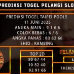 PREDIKSI TOGEL TAIPEI POOLS 11 JUNI 2025