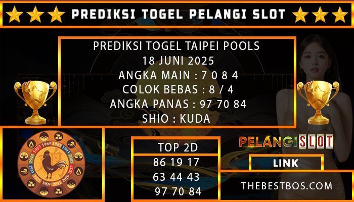 PREDIKSI TOGEL TAIPEI POOLS 18 JUNI 2025