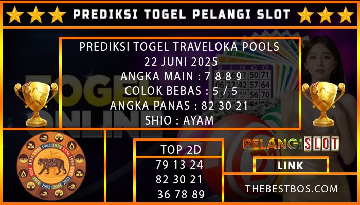 PREDIKSI TOGEL TRAVELOKA POOLS 22 JUNI 2025