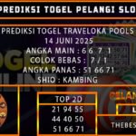 PREDIKSI TOGEL TRAVELOKA POOLS 14 JUNI 2025