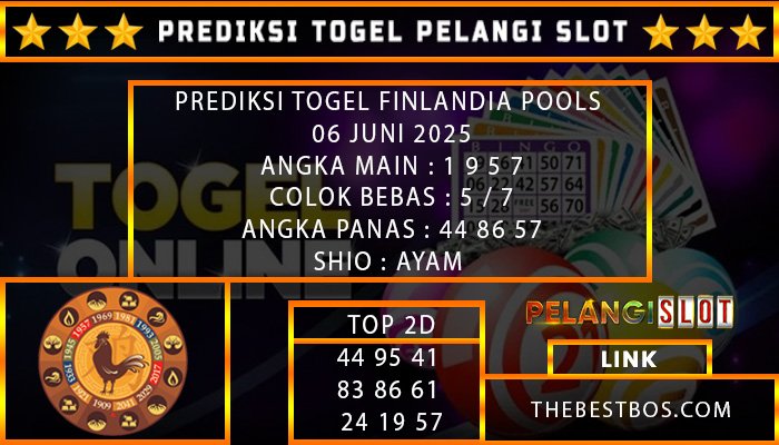PREDIKSI TOGEL FINLANDIA POOLS 06 JUNI 2025