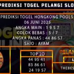 PREDIKSI TOGEL HONGKONG POOLS 06 JUNI 2025