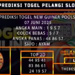 PREDIKSI TOGEL NEW GUINEA POOLS 07 JUNI 2025