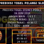 PREDIKSI TOGEL SINGAPORE POOLS 06 JUNI 2025
