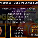 PREDIKSI TOGEL SYDNEY POOLS 04 JUNI 2025