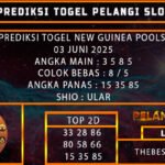 PREDIKSI TOGEL NEW GUINEA POOLS 03 JUNI 2025
