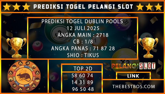PREDIKSI TOGEL DUBLIN POOLS 12 JULI 2025