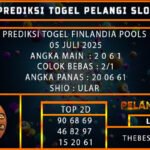 PREDIKSI TOGEL FINLANDIA POOLS 05 JULI 2025