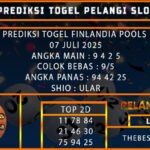 PREDIKSI TOGEL FINLANDIA POOLS 07 JULI 2025