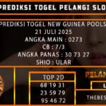 PREDIKSI TOGEL NEW GUINEA POOLS 21 JULI 2025