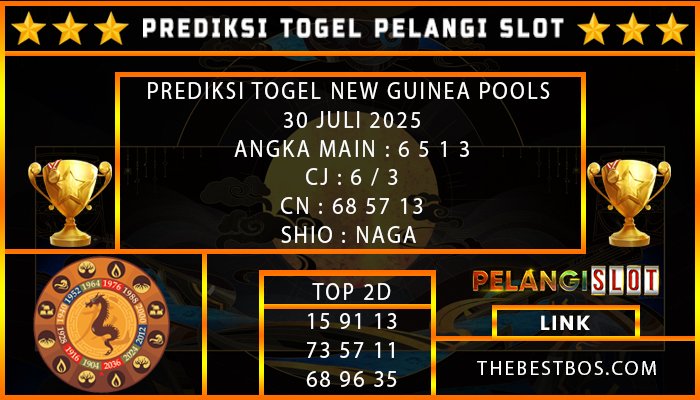 PREDIKSI TOGEL NEW GUINEA POOLS 30 JULI 2025