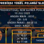 PREDIKSI TOGEL NEW GUINEA POOLS 10 JULI 2025