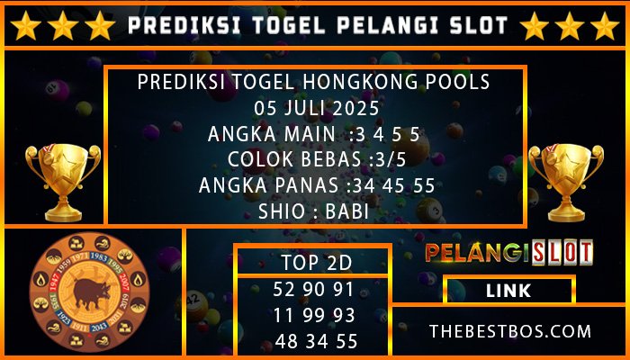 PREDIKSI TOGEL HONGKONG POOLS 05 JULI 2025