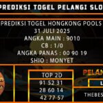 PREDIKSI TOGEL HONGKONG POOLS 31 JULI 2025