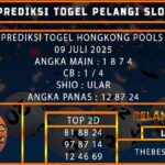PREDIKSI TOGEL HONGKONG POOLS 09 JULI 2025