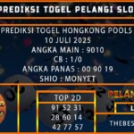 PREDIKSI TOGEL HONGKONG POOLS 10 JULI 2025