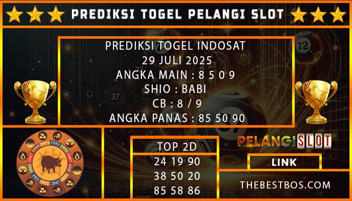 PREDIKSI TOGEL INDOSAT 29 JULI 2025
