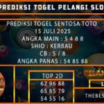 PREDIKSI TOGEL SENTOSA TOTO 15 JULI 2025