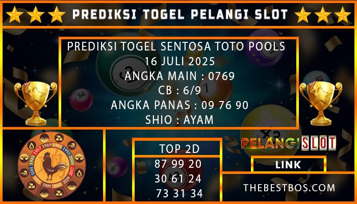 PREDIKSI TOGEL SENTOSA TOTO POOLS 16 JULI 2025