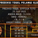 PREDIKSI TOGEL SENTOSA TOTO 22 JULI 2025