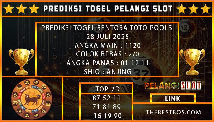PREDIKSI TOGEL SENTOSA TOTO POOLS 28 JULI 2025