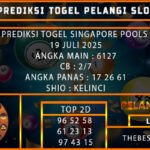 PREDIKSI TOGEL SINGAPORE POOLS 19 JULI 2025