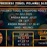 PREDIKSI TOGEL SINGAPORE POOLS 12 JULI 2025