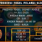 PREDIKSI TOGEL SYDNEY POOLS 19 JULI 2025