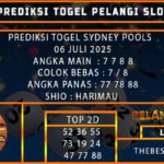 PREDIKSI TOGEL SYDNEY POOLS 06 JULI 2025