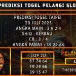 PREDIKSI TOGEL TAIPEI 29 JULI 2025