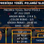 PREDIKSI TOGEL TAIPEI POOLS 07 JULI 2025