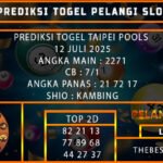 PREDIKSI TOGEL TAIPEI POOLS 12 JULI 2025