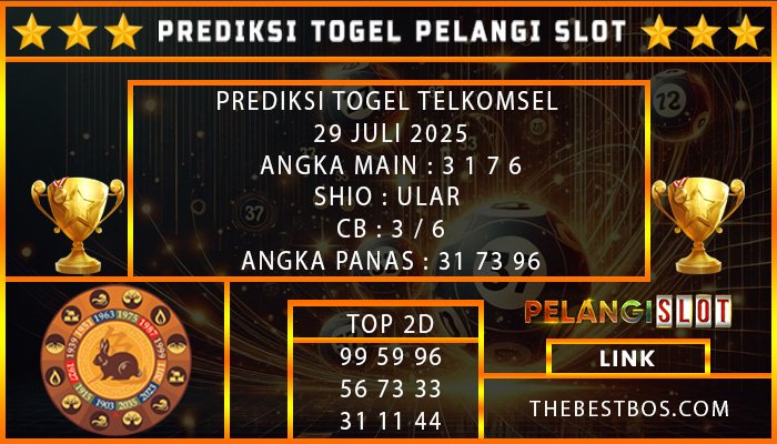 PREDIKSI TOGEL TELKOMSEL 29 JULI 2025
