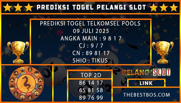 PREDIKSI TOGEL TELKOMSEL POOLS 09 JULI 2025