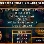 PREDIKSI TOGEL TELKOMSEL POOLS 12 JULI 2025
